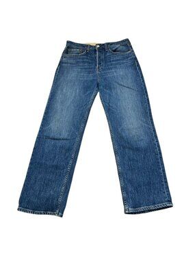 Rag & Bone Maya High-Rise Ankle Straight Jeans Button Fly Size 28
